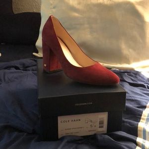 Cole Haan Alanna Pump color Twny Prt Suede